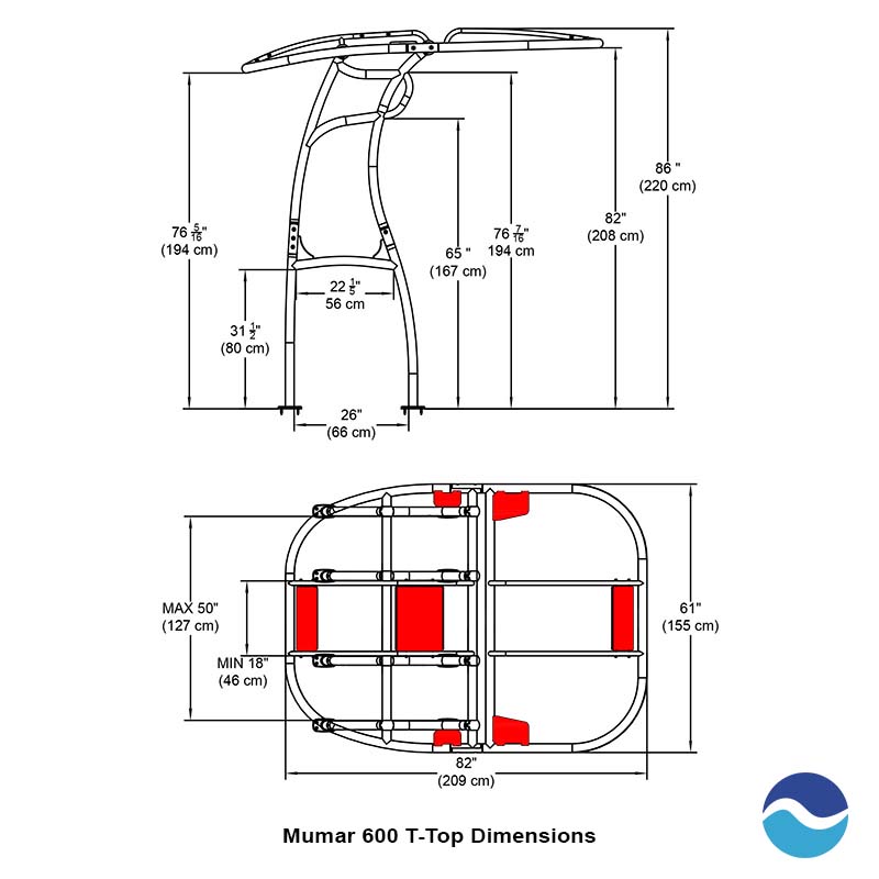 MUMAR 510 T-Top Awning